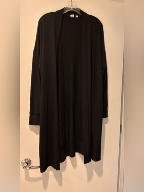 GAP, Black Long Cozy Solid Cardigan, Size  XL